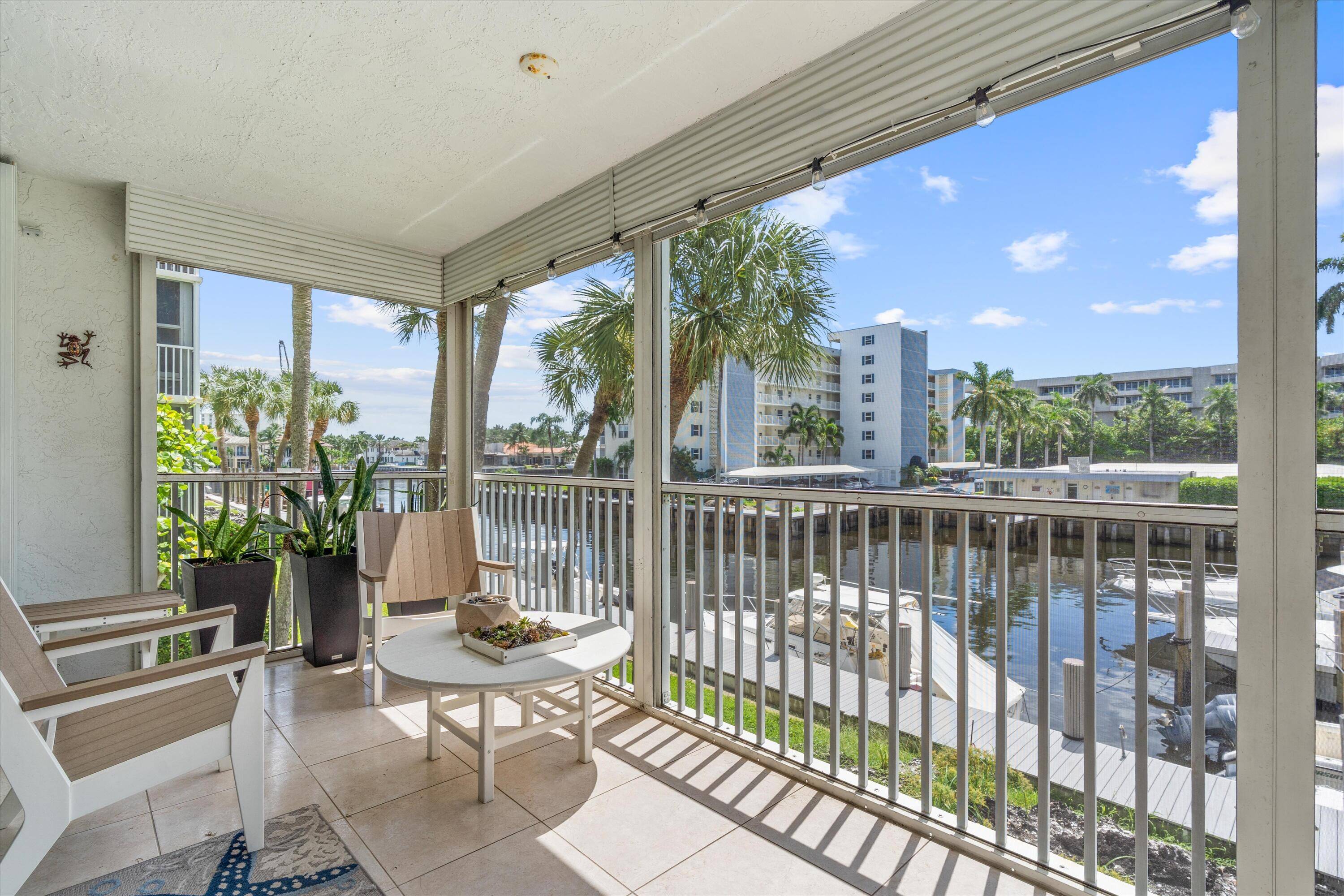 Available for Season 2026, this nicely updated residence delivers intimate views of the marina along with views of the main Intracoastal.
