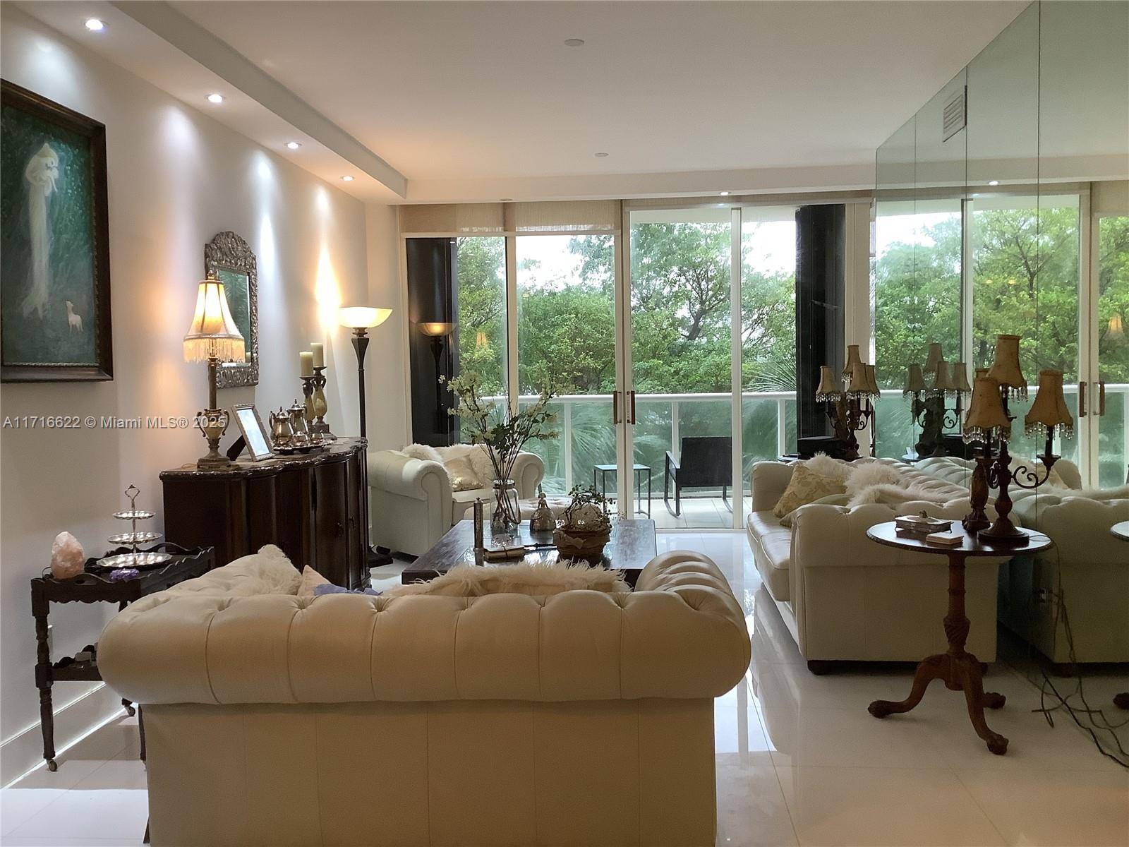 Huge luxurious height ceiling one bedroom apartment with wraparound balcony.