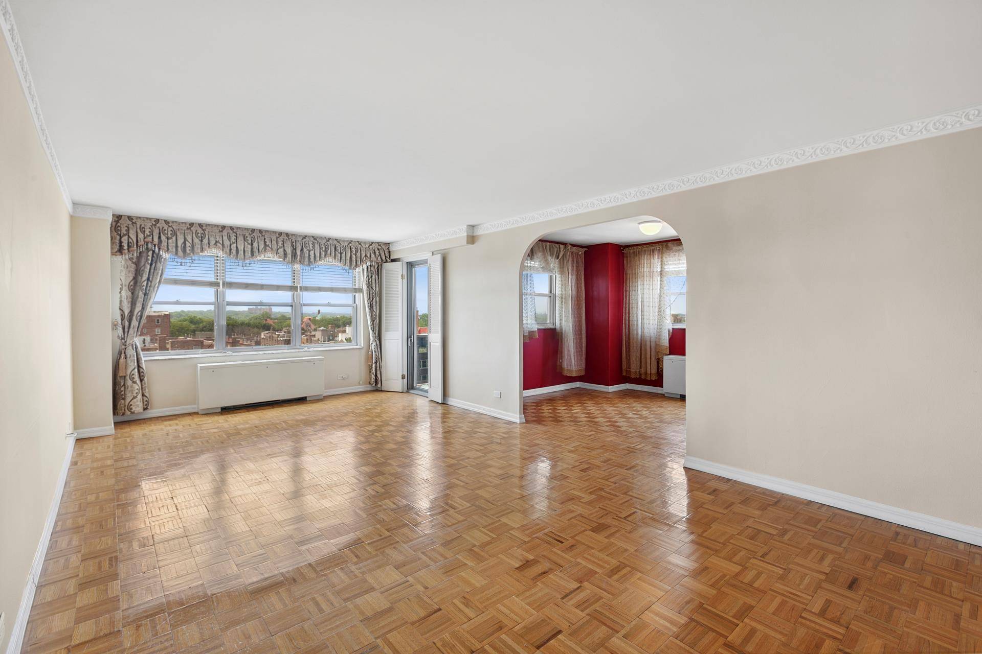 New 3 bedroom 2 baths plus a large terrace corner apartment at this cooperative building the Forester in Forest Hills.
