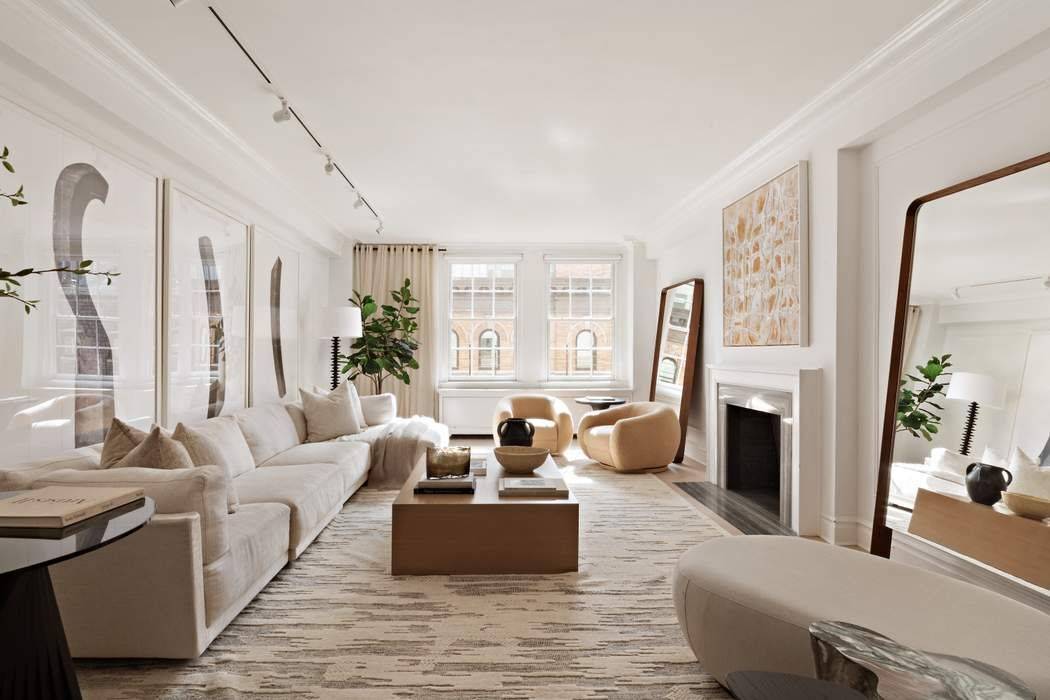 Move right in to this sun flooded and airy, mint prewar 7 room.