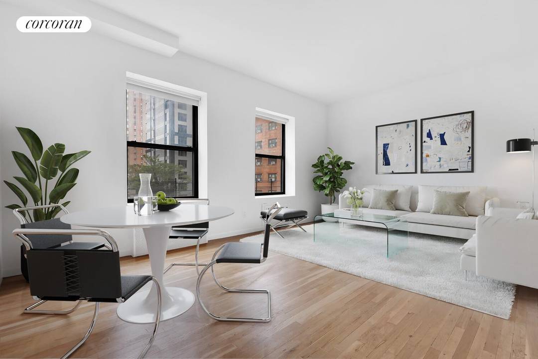 Oversized Convertible two bedroom with Flexible Layout and Open Chrysler Building Views Unlimited subletting permitted after one year !