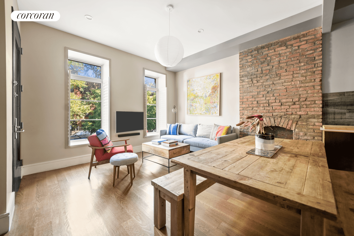 Introducing Unit 2 at 312 Clifton Place, a charming two bedroom condominium with a magical private backyard in the heart of Bedford Stuyvesant.