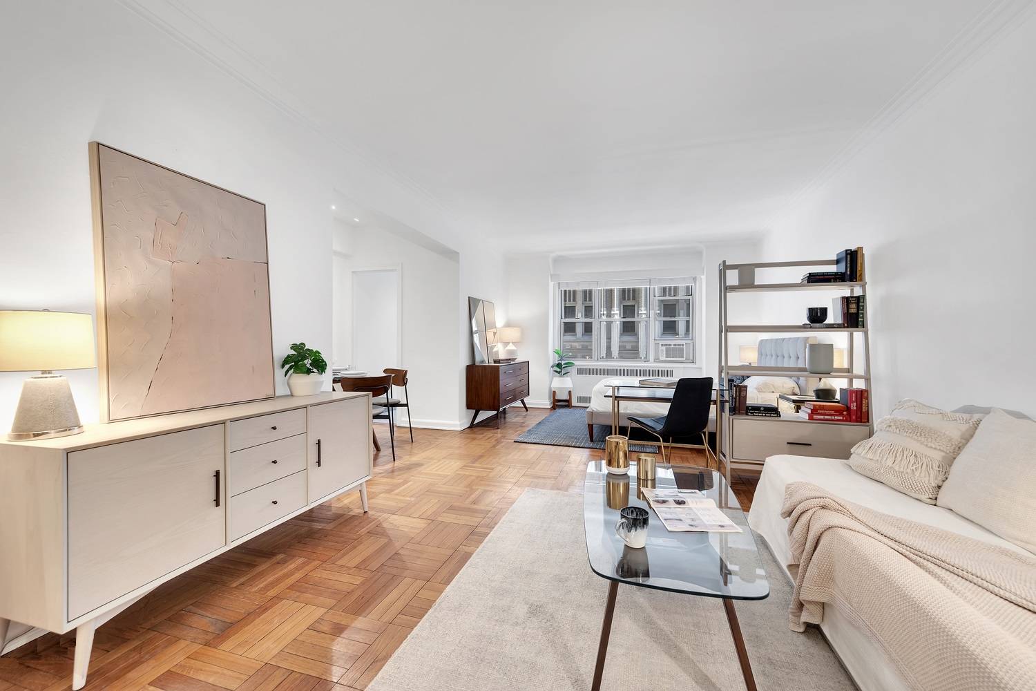 Welcome to 220 Madison Avenue, where timeless charm meets modern convenience in this oversized alcove studio.