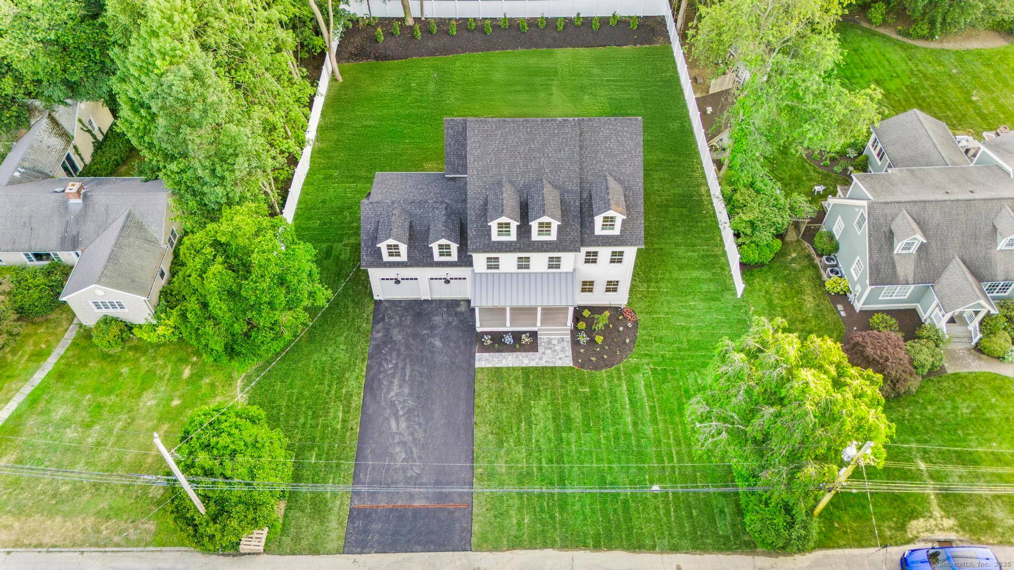 A flat spacious lot that is peaceful, yet connected.
