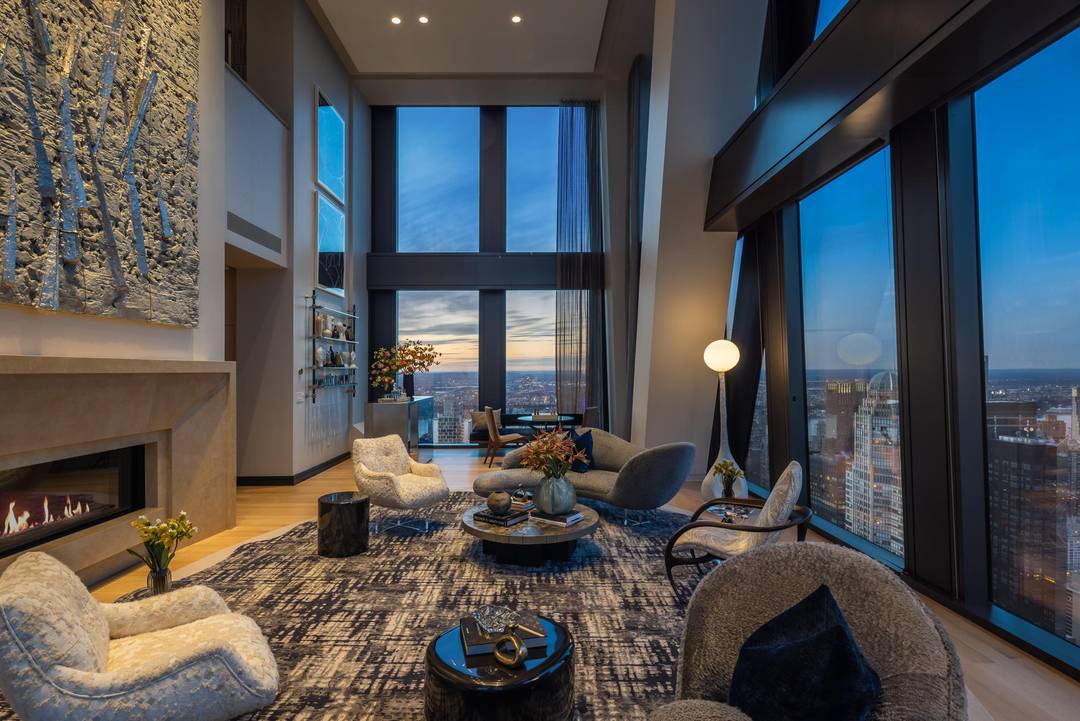An oasis above the clouds, this one of a kind duplex penthouse comprises the entire 78th and 79th floors at 53 West 53, spanning 7, 455 square feet with 360 ...
