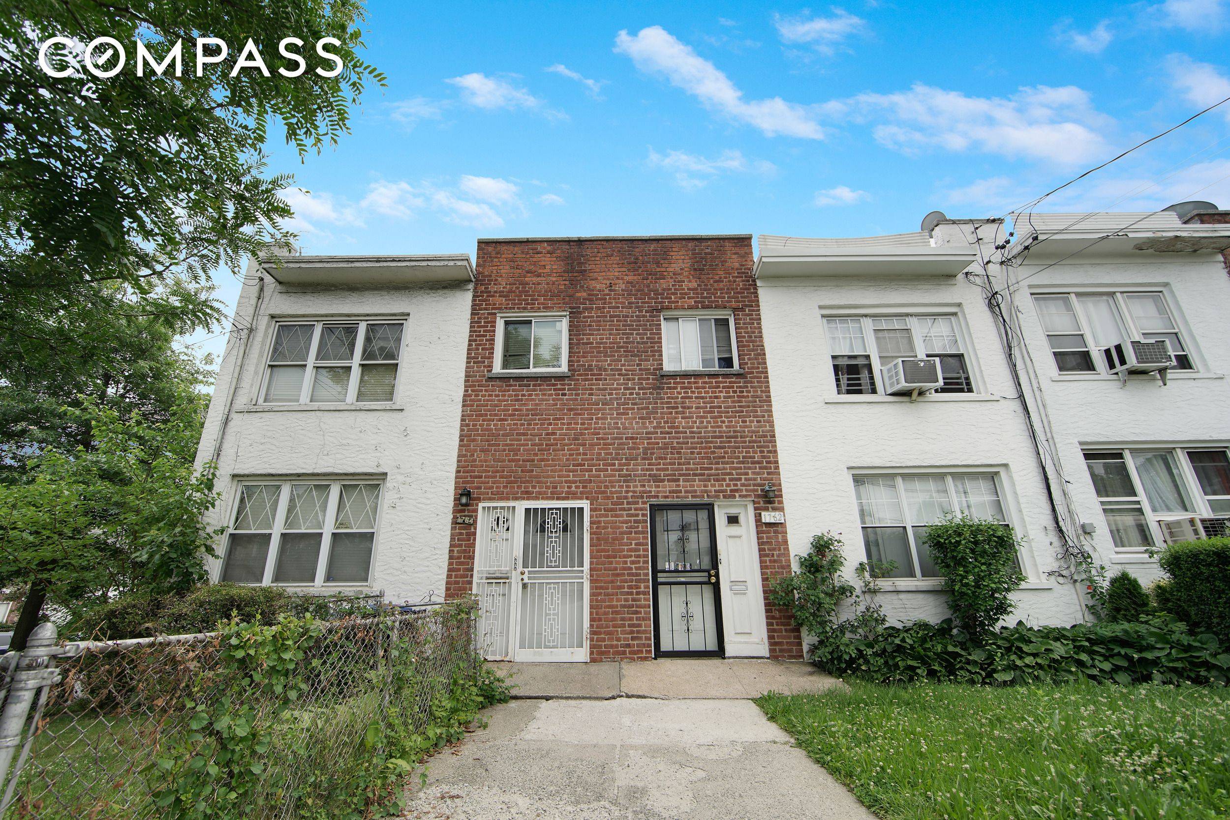 Discover the potential in this solid two family brick home located in a desirable Bronx neighborhood.