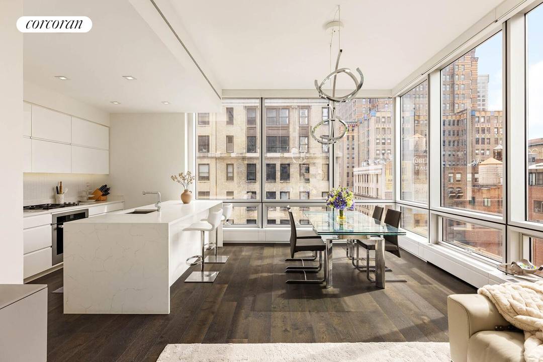 Residence 11A offers a seamless blend of style, scale, and natural light in this beautifully updated two bedroom, two and a half bath corner apartment spanning 1, 479 square feet.