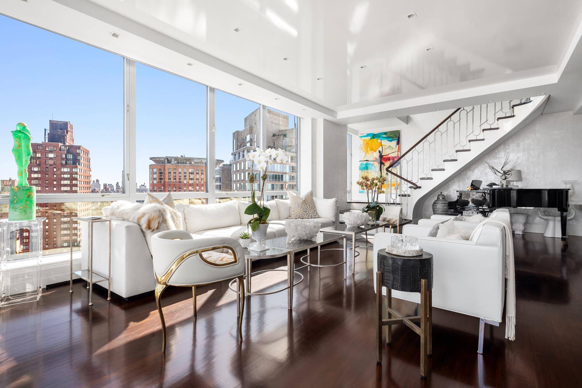 Spectacular, high floor Condominium Apartment with extraordinary, open City and Central Park views.