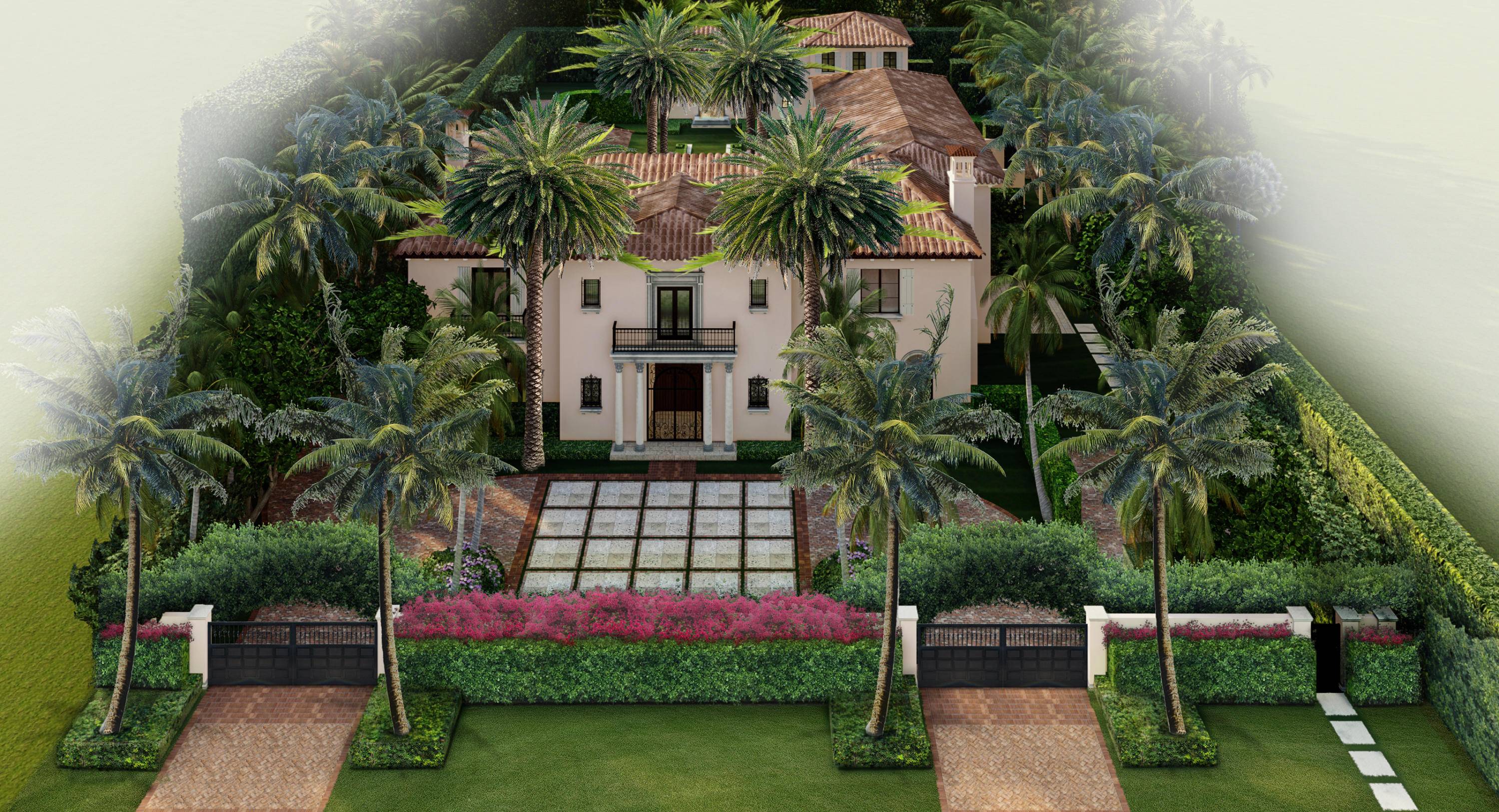 Extensive renovations are now completed at this beautifully appointed Mediterranean Style Mansion.
