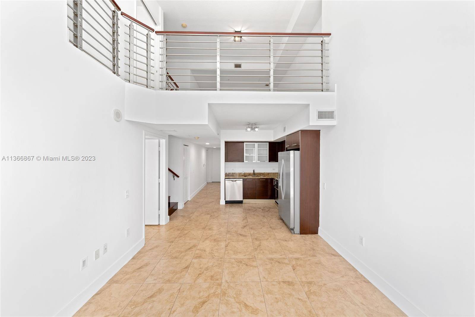 Beautiful Brickell on the River 2 story loft w double height ceilings in Miami, FL.