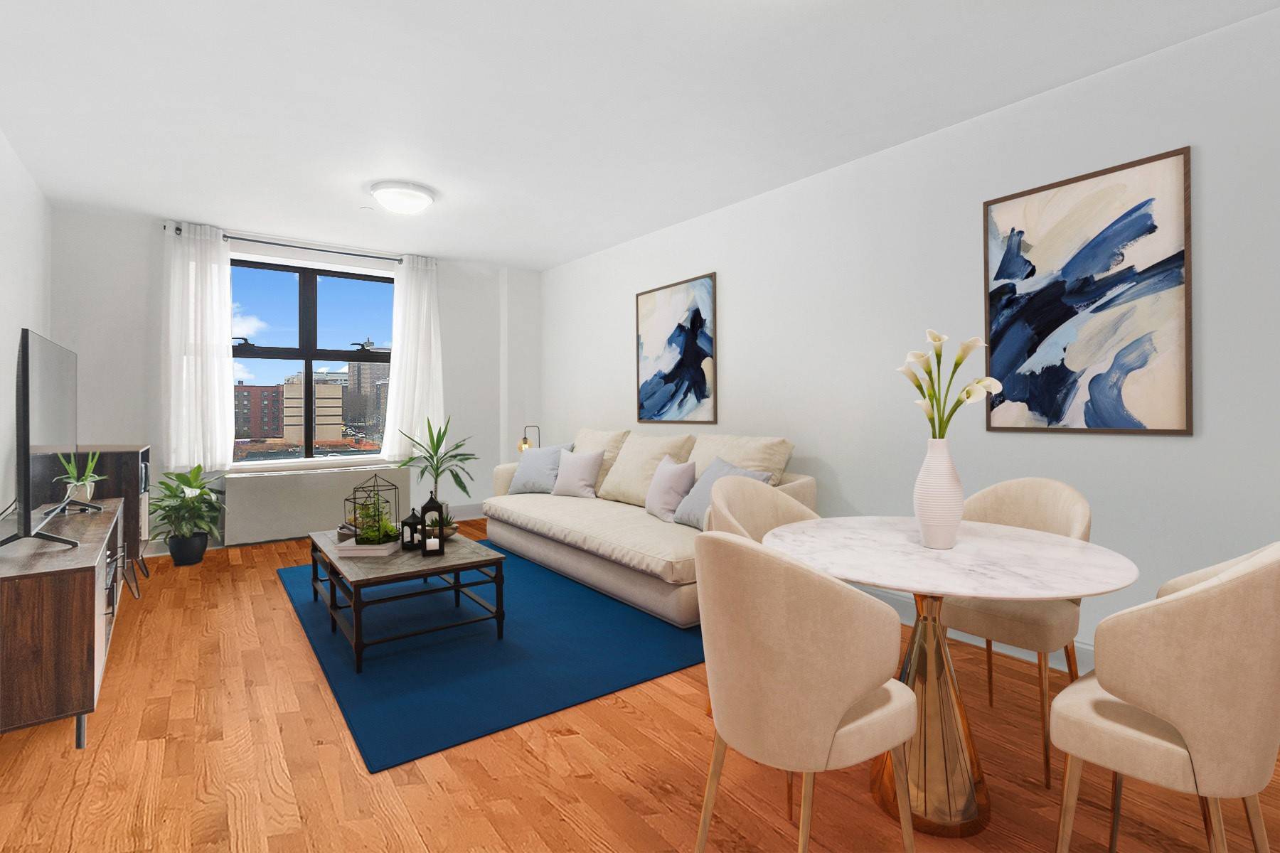 This oversized and sunny 2 bedroom 2 bathroom condo is nestled in the intersection of several awesome Brooklyn neighborhoods !