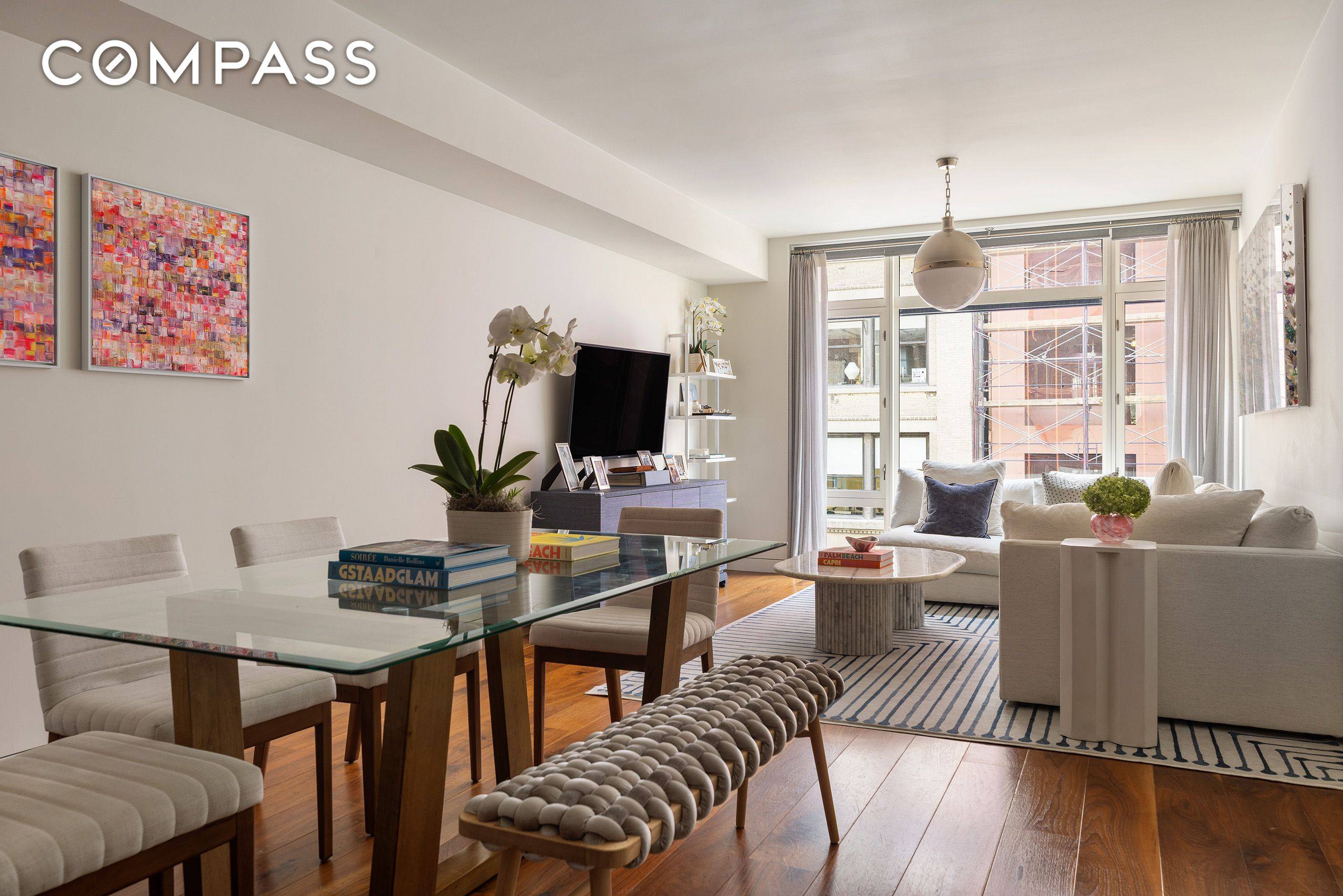 Set on one of most desirable of the cast iron blocks in central Chelsea, comes this stunning, floor through, 2bed 2bath 24 hour Doorman Condominium.