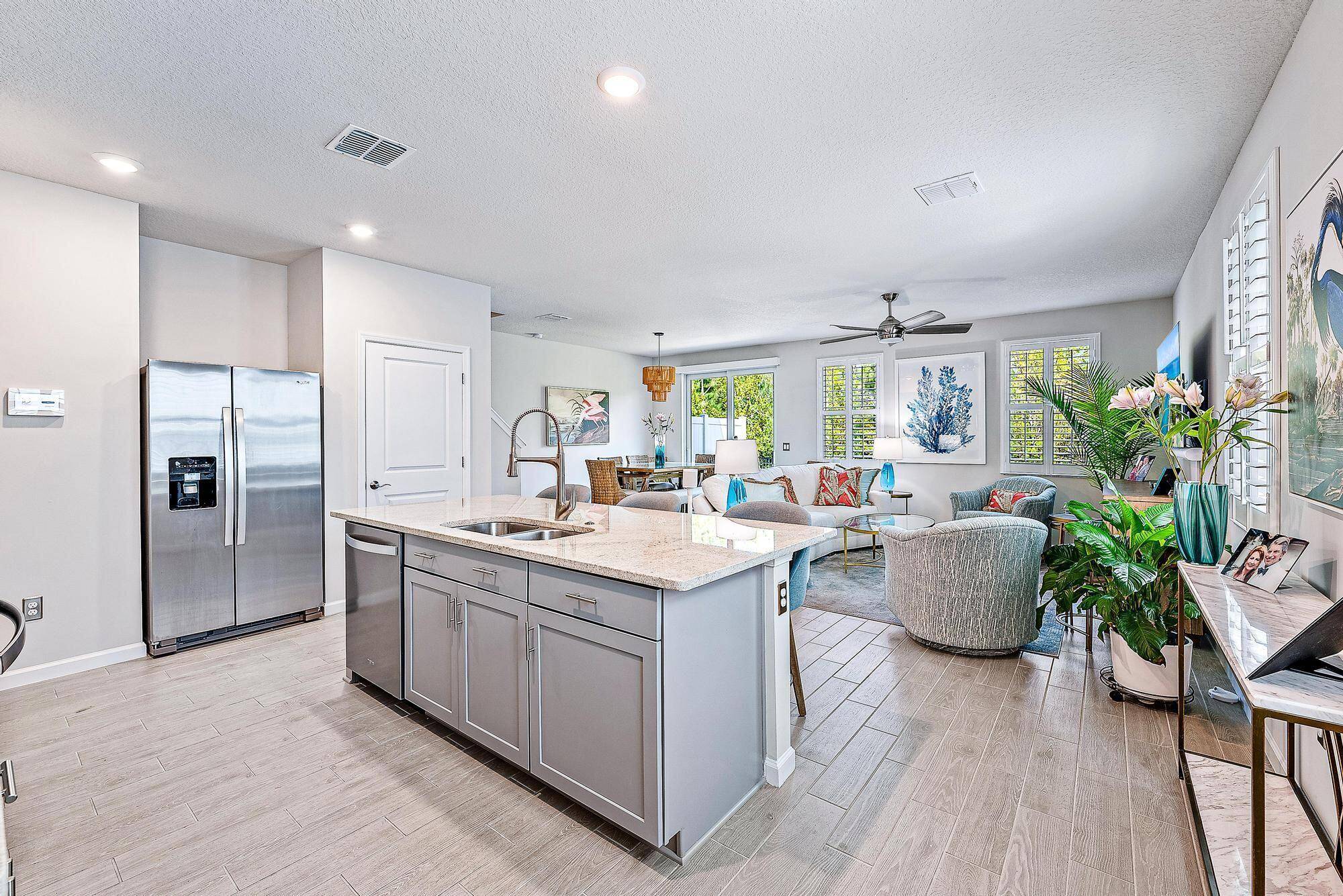 Luxury, quality upgrades are found throughout this spacious, energy efficient smart home in a private location with no neighbors behind.