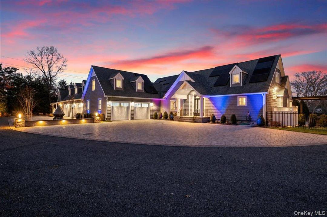 Set beyond a gated driveway and surrounded by mature landscaping, this recently renovated residence offers over 10, 000 sq ft of interior living space across three levels ; a scale ...