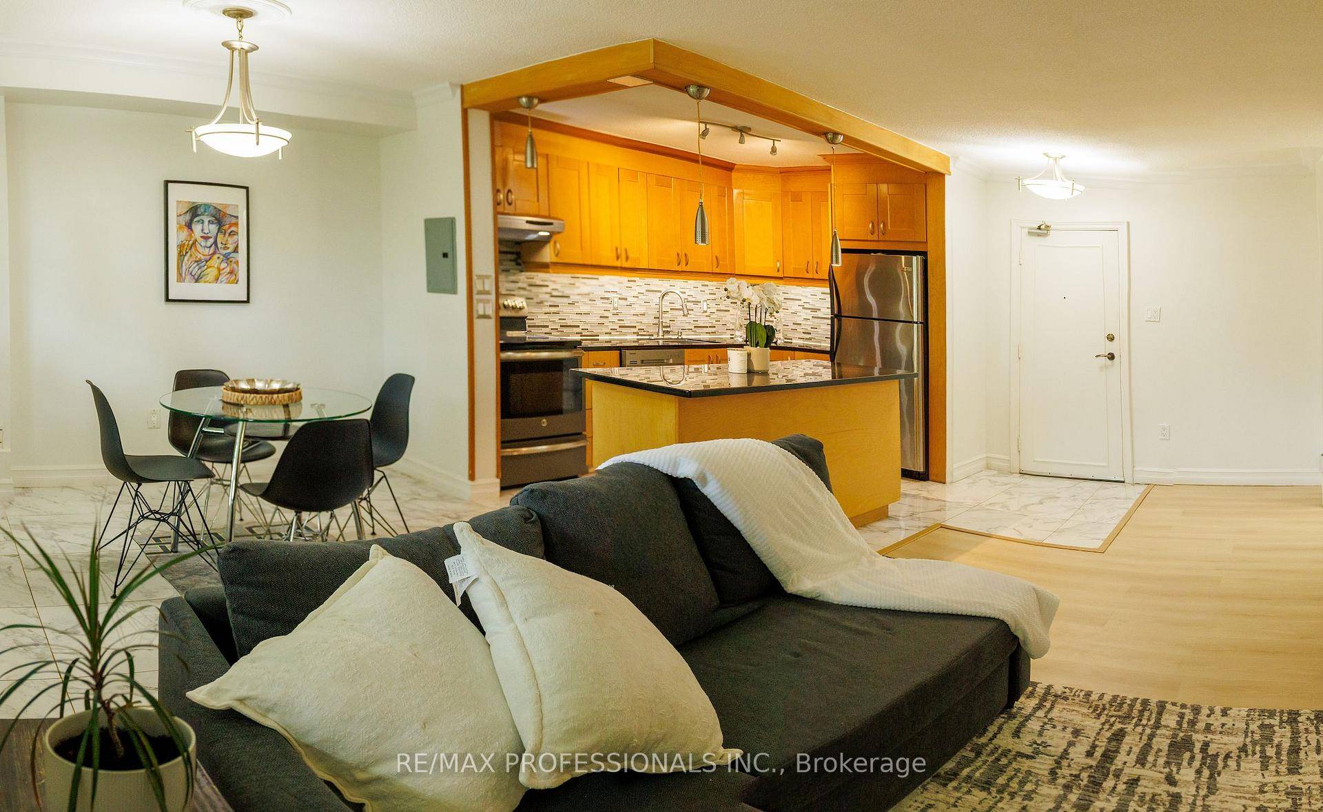 Discover your urban oasis in this exceptionally spacious 658 sq ft one bedroom condo, designed for effortless open concept living.