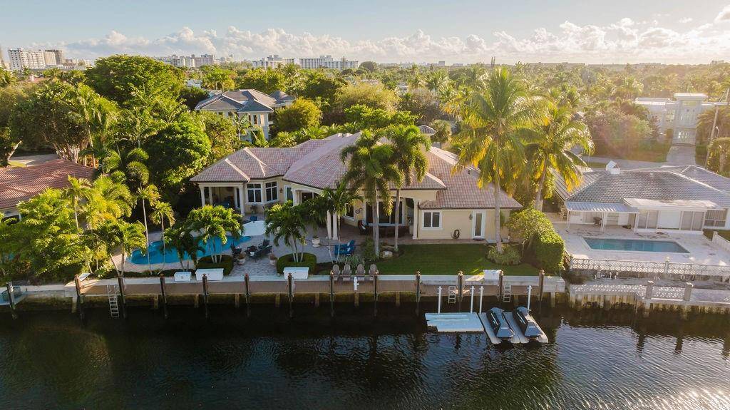 Built in 2000, this custom one story waterfront home is just seven homes from the Intracoastal, minutes to Hillsboro Inlet.