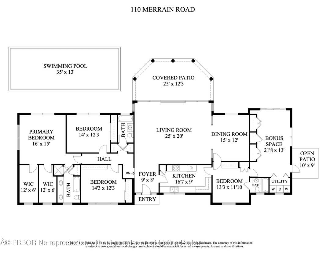 A beach lover's dream ! Rare opportunity to own just one house from the ocean on coveted Merrain Road.
