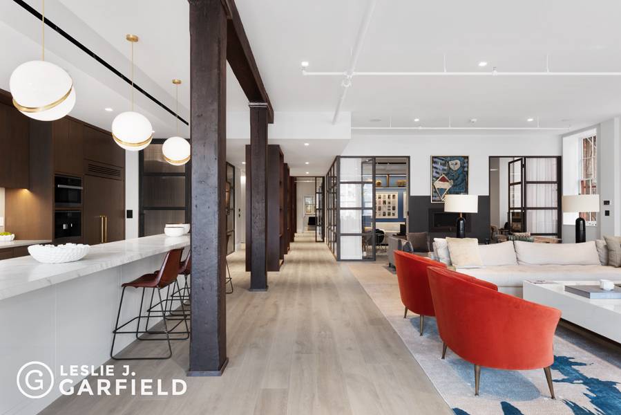 This 4, 600 square foot fully furnished, rebuilt and designed loft at 1 Bond is one of a kind.