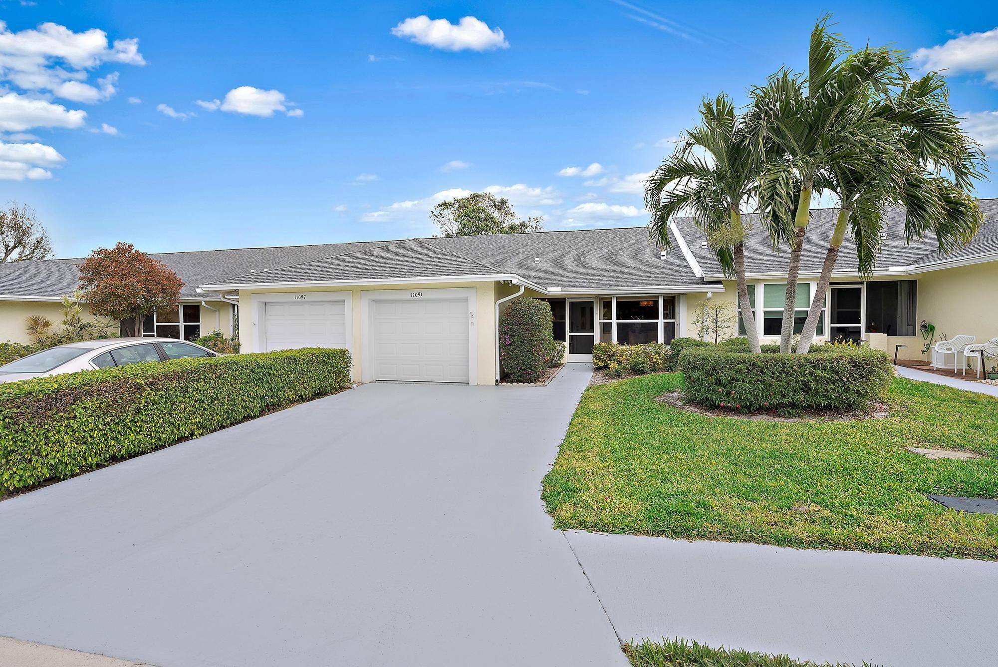 Beautifully Updated Villa in 55 CommunityMove right into this 2 bedroom, 2 bath villa featuring a bright Florida room and a 1 car garage with impact door.