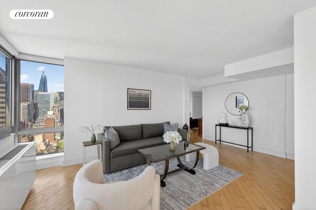 Welcome to 235 East 55th Street, Unit 35C a luxury high floor one bedroom condo for sale in Sutton Place, one of Manhattan's most desirable and convenient neighborhoods.