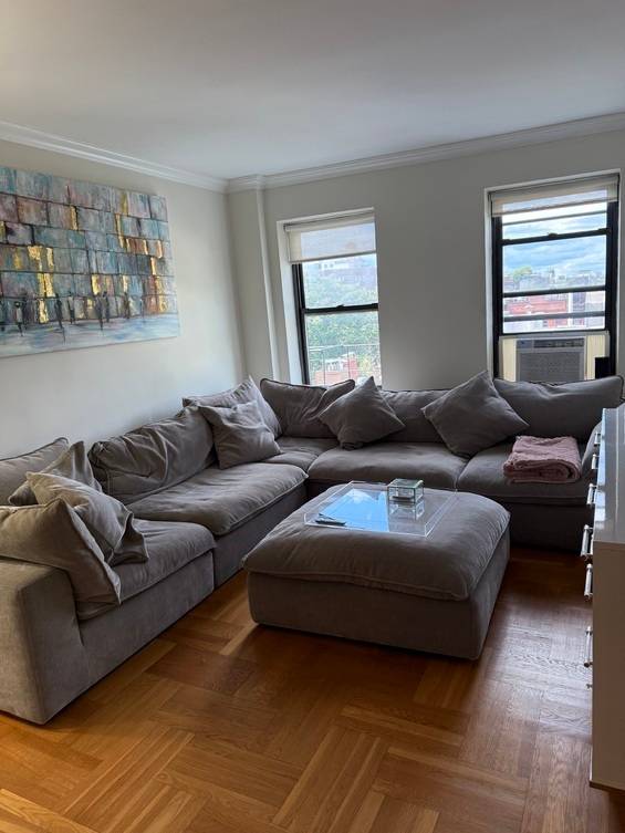 Bright Top Floor Big Corner 1 Bedroom in Full Service West Village Building Available for a 9 10 month sublet at 10 Downing Street, a sought after full service doorman ...