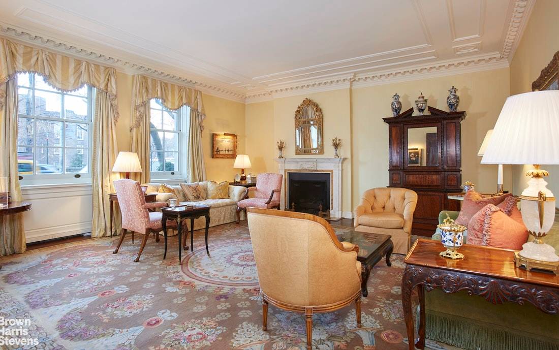 Magnificent duplex designed by Bunny Williams and architect Nasser Nakib located in one of Fifth Avenue's premier limestone co ops, built in 1916 by Starret and Van Vleck, with over ...