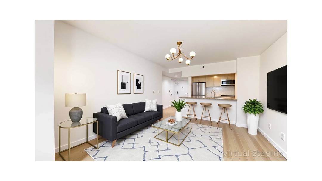 Spacious and bright, this two bedroom, two bathroom residence offers a modern layout with fantastic natural light through west facing windows overlooking Adam Clayton Powell Jr.