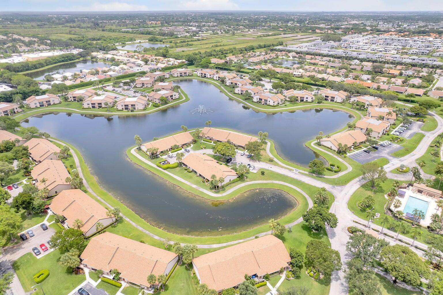 Wonderful private and gated community in central Boca Raton.