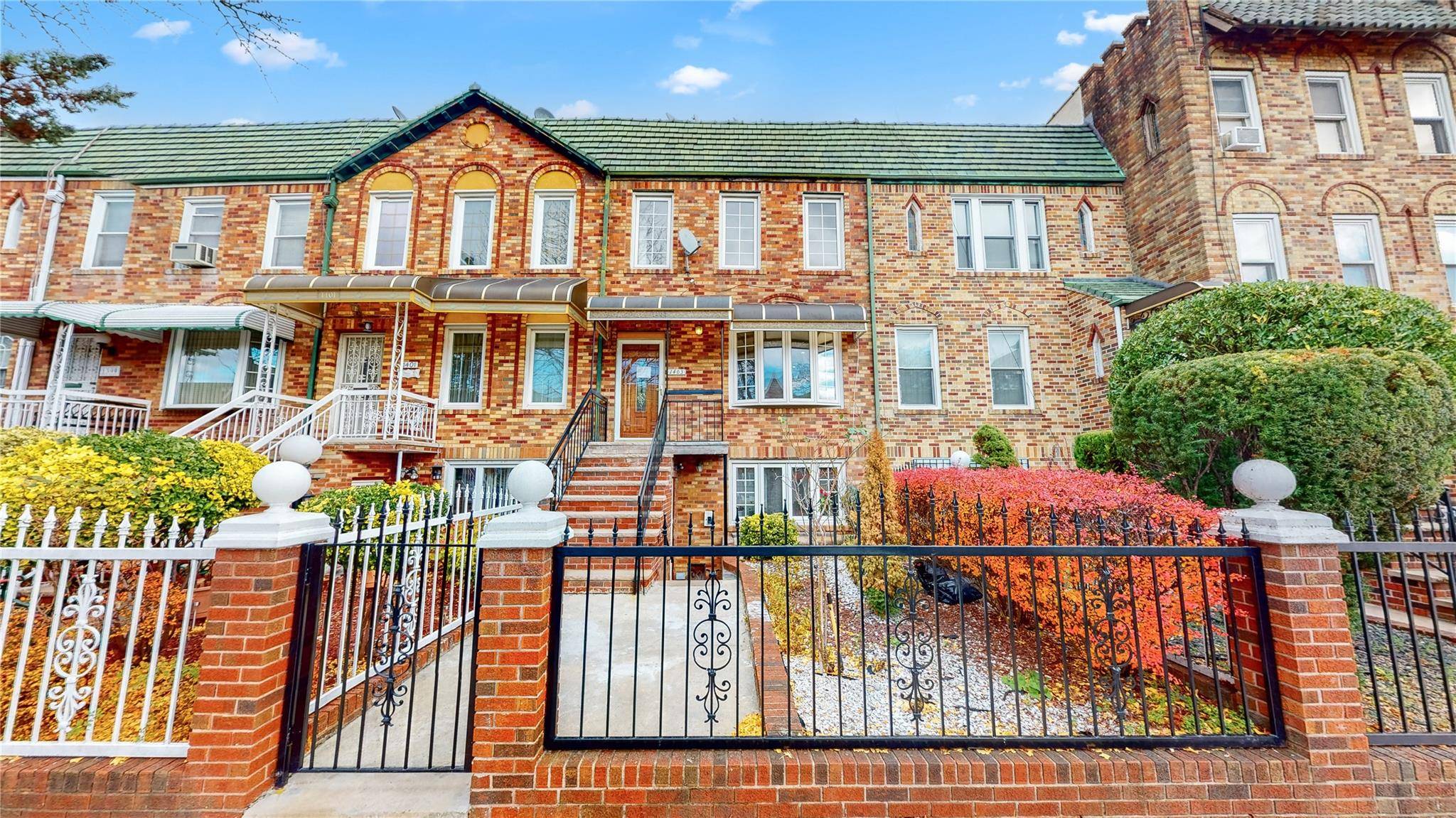 This charming 2 family brick townhouse is nestled on a quiet block in the East Flatbush neighborhood of Brooklyn.