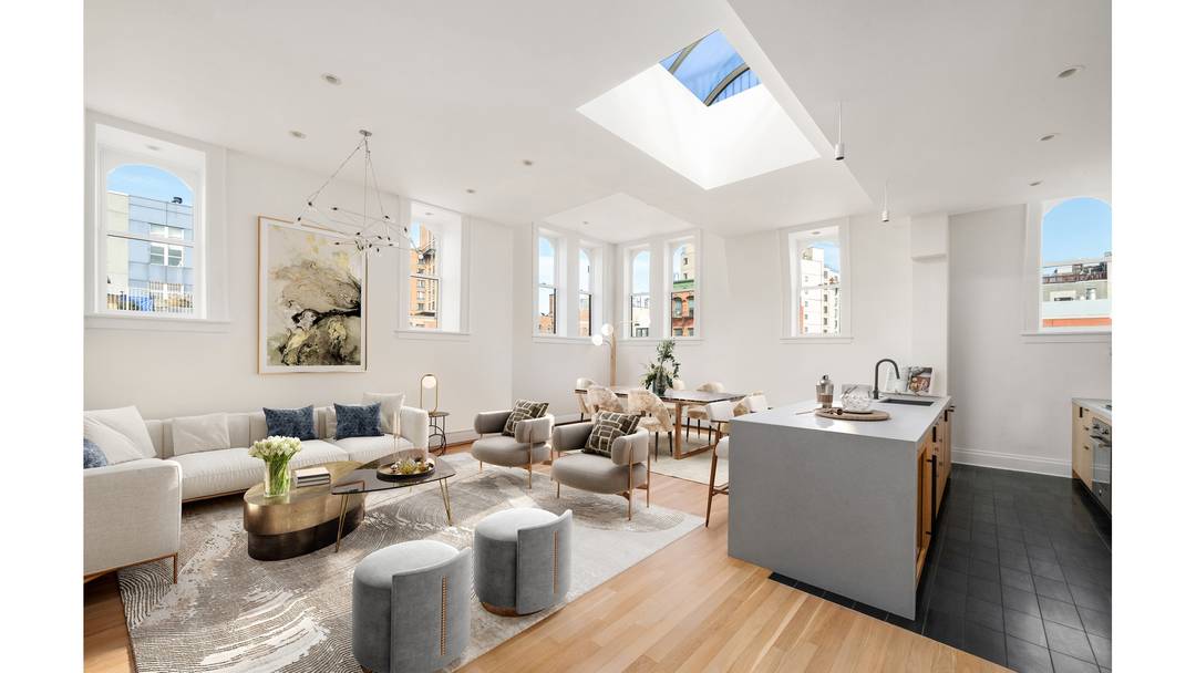 Truly unique NoHo penthouse with nearly 500 square feet of private outdoor space.