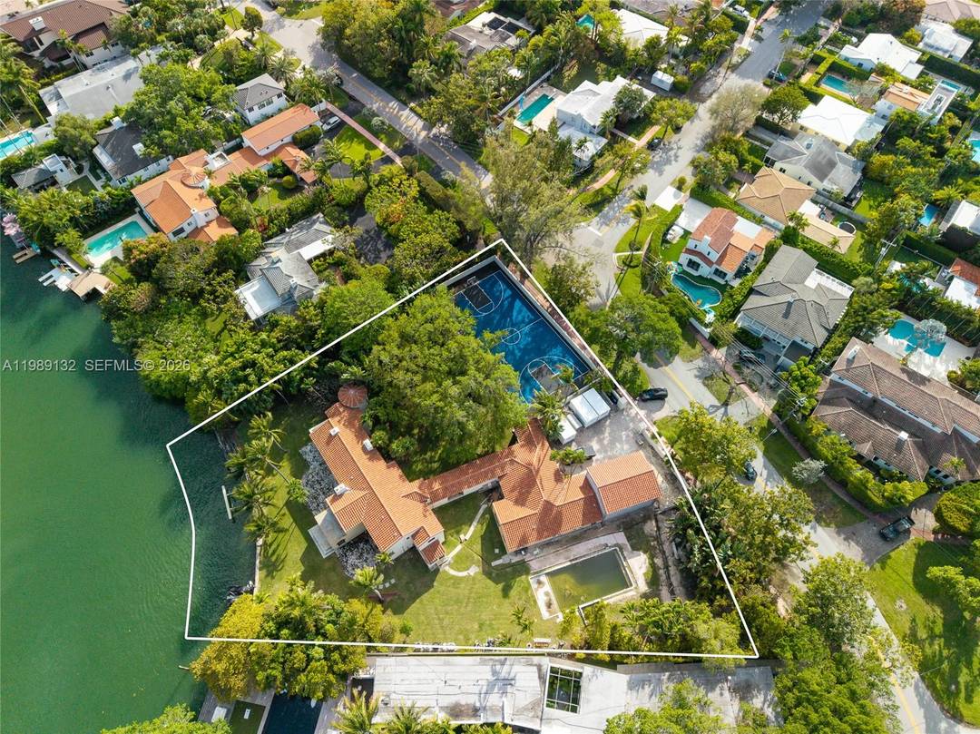 Rare waterfront opportunity on prestigious Lakeview Drive in Miami Beach.