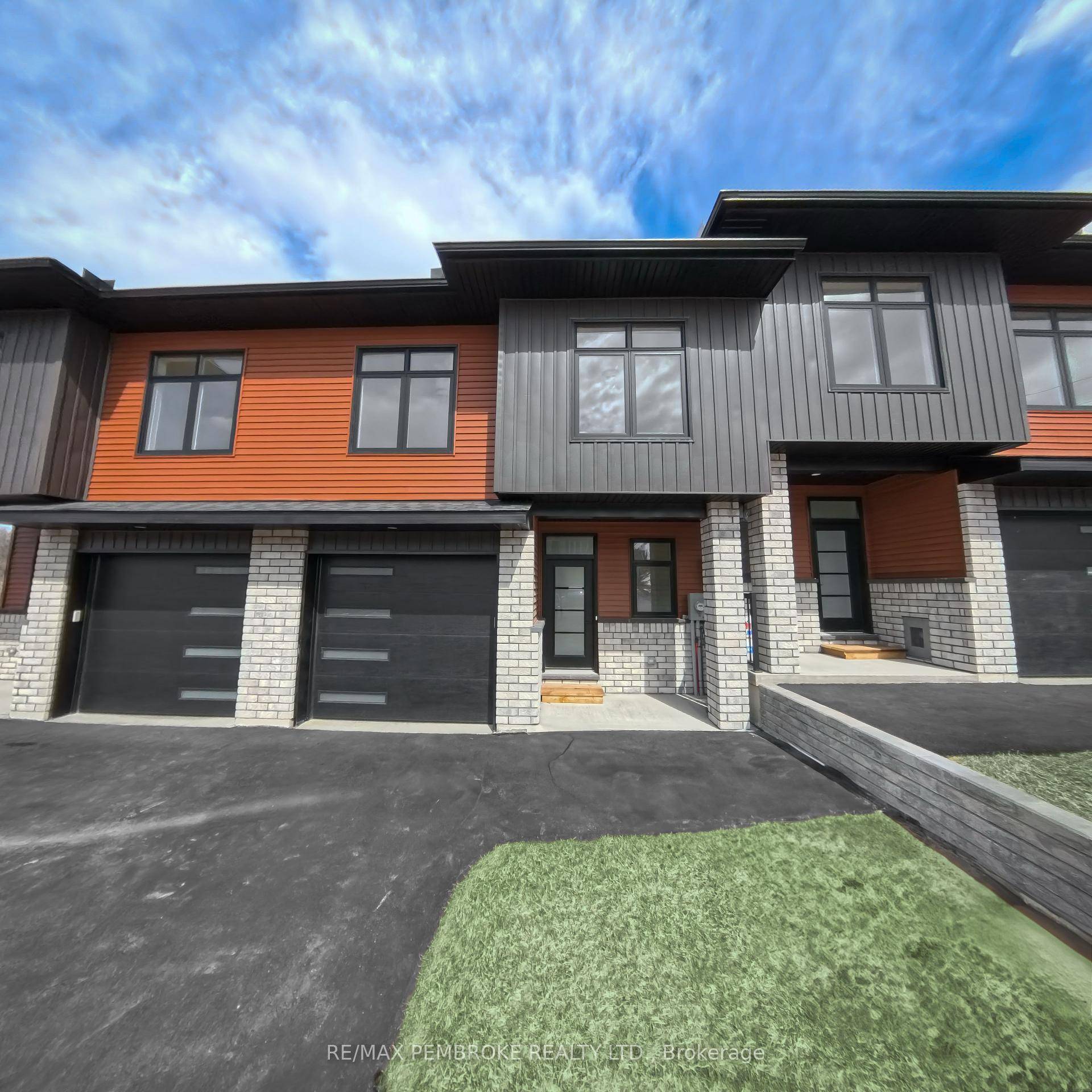 This newly constructed executive style townhome featuring a walkout basement with 3 bedrooms and 4 bathrooms in Petawawa offers modern chic living at its best.
