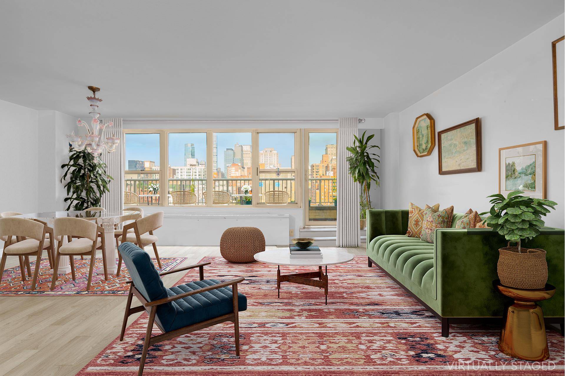 OPEN CITY SKYLINE VIEWS WITH A PRIVATE TERRACE AWAIT YOU !