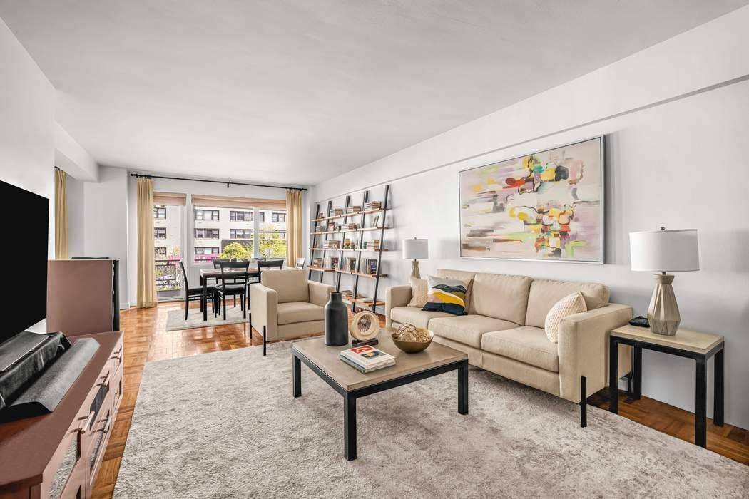 Welcome to Residence 2G a beautifully configured one bedroom, one bath home with a den, and the potential to add a second bathroom with board approval.