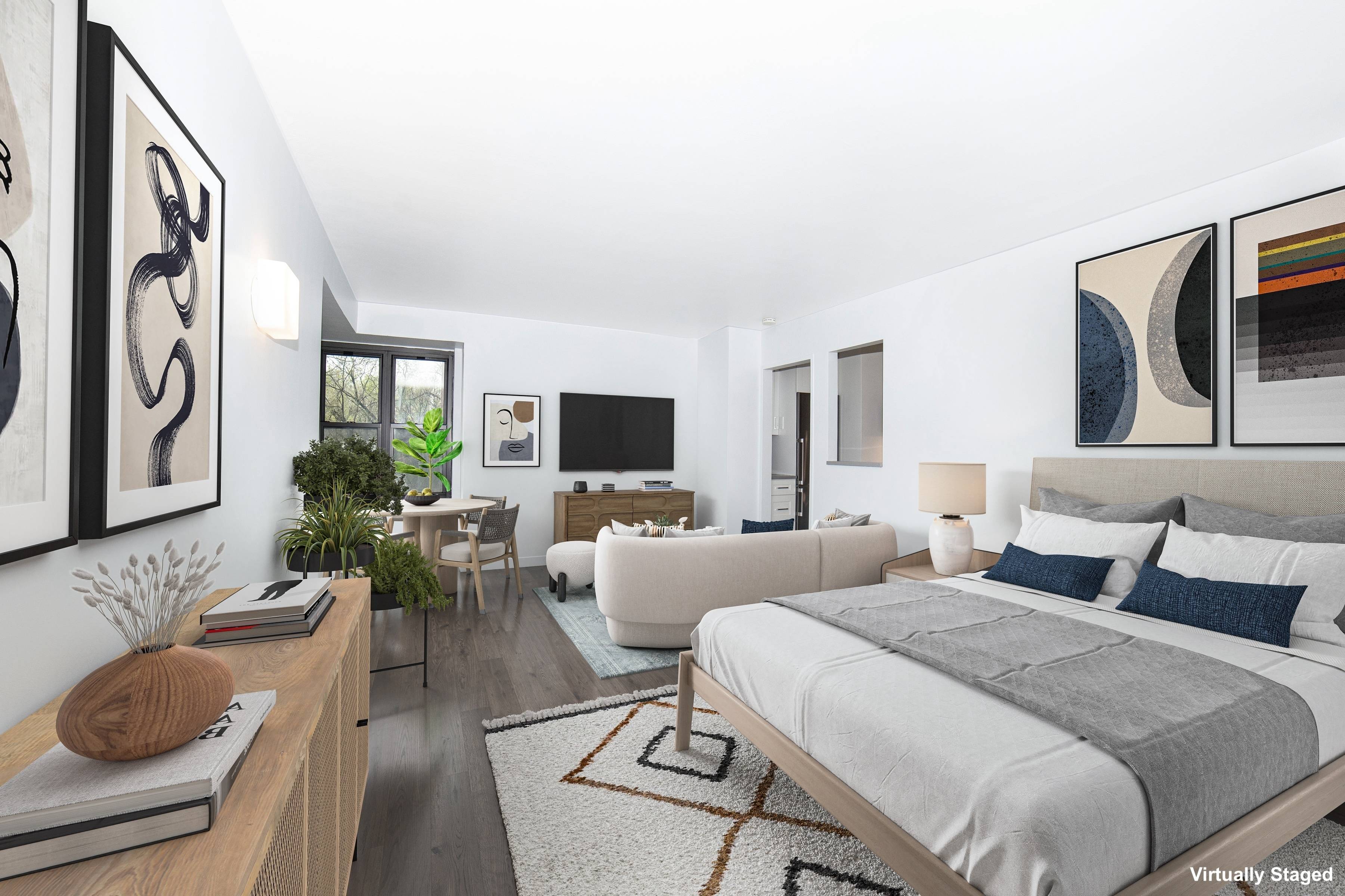 This spacious, fully renovated studio in the Seward Park Cooperative is the perfect place to call home.
