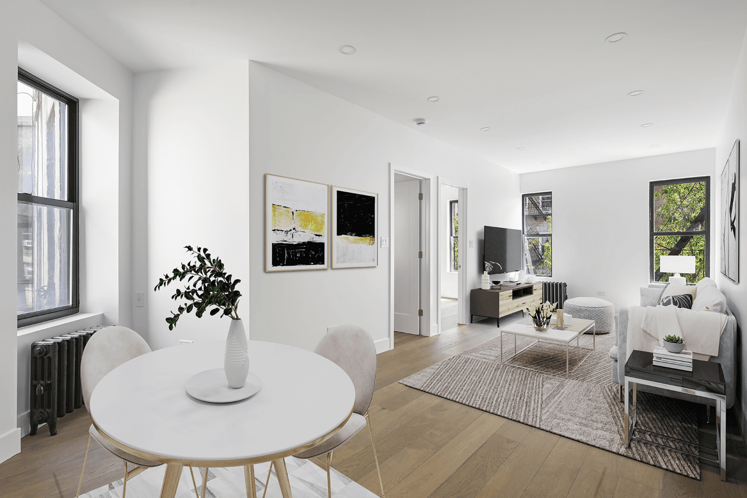 Sponsor Unit Apartment 4A is a beautifully renovated, two bedroom, one bathroom Sponsor unit just two blocks from Central Park.