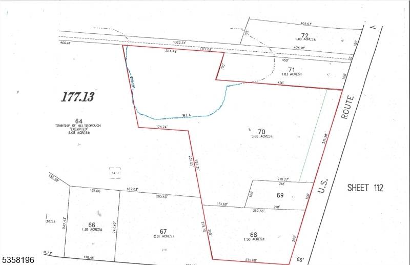 Value as Commercial Development site of 3 lots totaling 7.