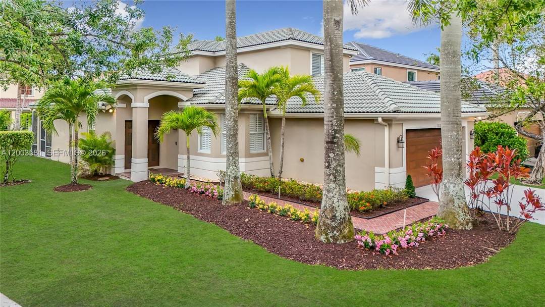 Set on a unique oversized corner lot within a 24 hour manned gated community, this beautifully maintained two story home offers both space and flexibility in a highly sought after ...