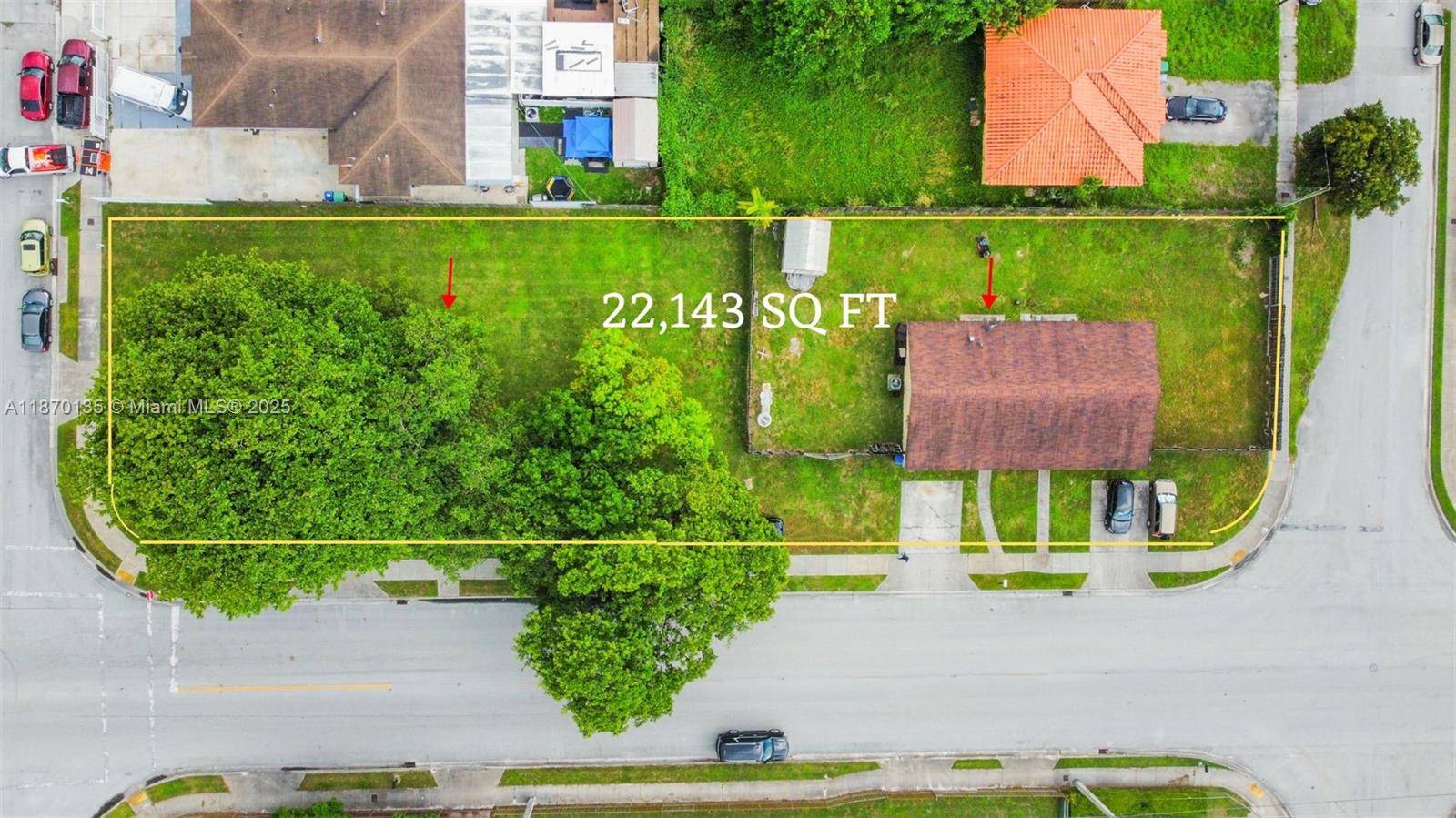 Prime half acre 22, 143SQ FT property in Miami with endless potential !