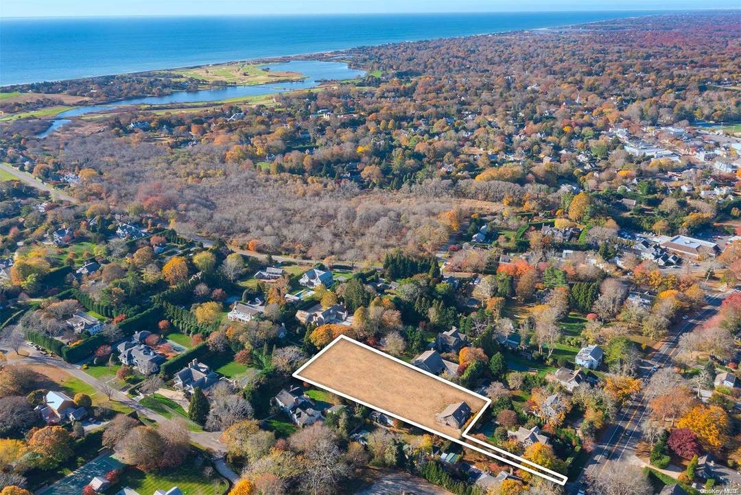 Rare East Hampton Village building lot with prime South of the highway location offering the following 0.