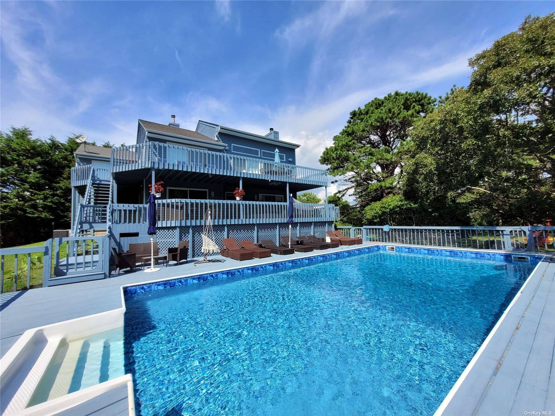 Winter Spring Get away tucked Away in Shinnecock Hills Southampton this newly updated 4 bedroom with 4 renovated bathroom offers bright grand foyer leading to primary suite and bathroom with ...