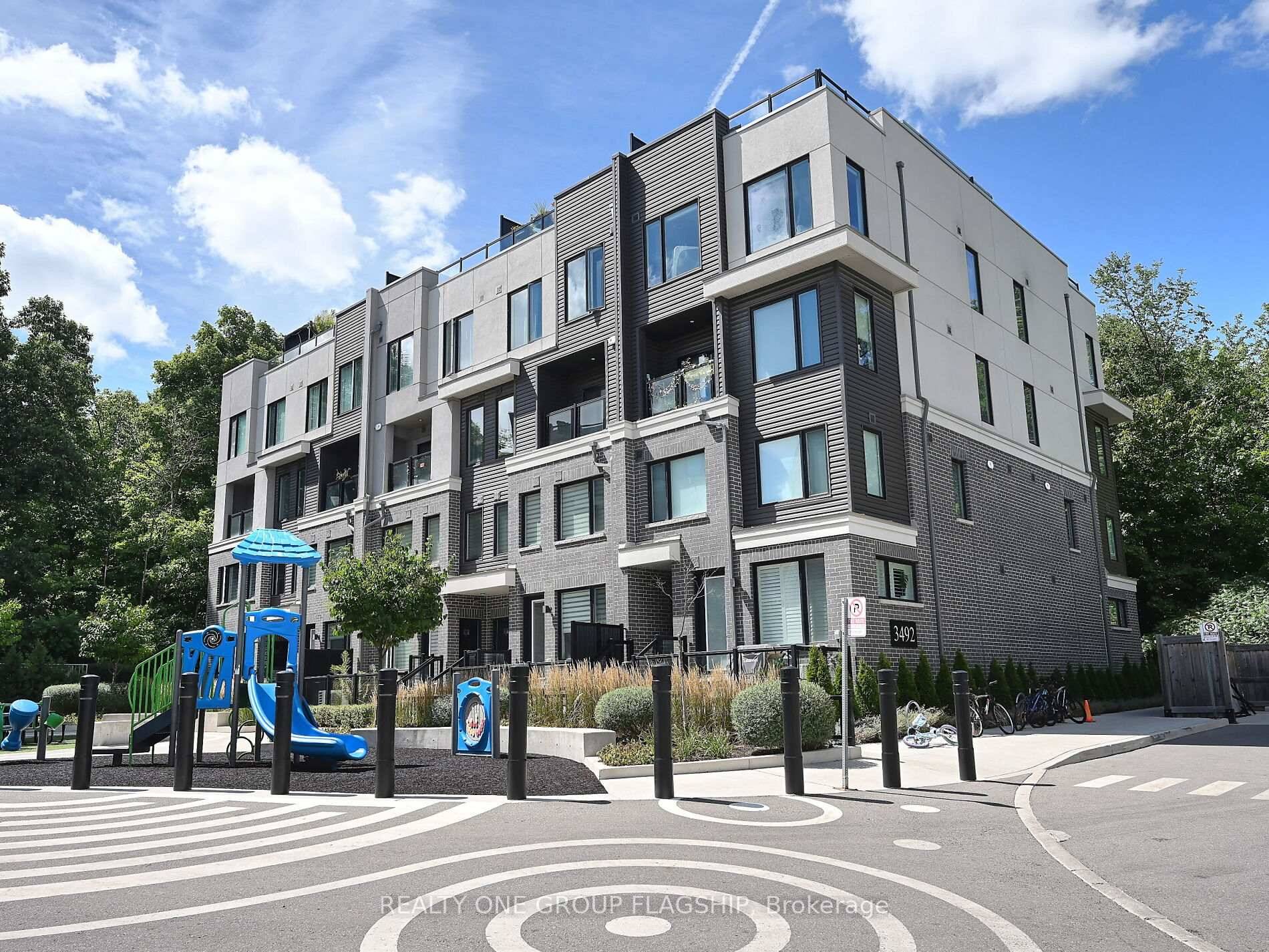 The Way on Erin Mills and Collegeway, 2 Story, 4 years Old stacked Townhouse, Ground and 2nd floor, Best design in the compound with NO STAIRS TO CLIMB TO YOUR ...
