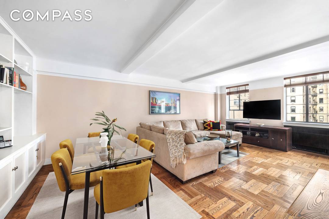 Set within one of Carnegie Hill s most coveted boutique style pre war Art Deco condominiums, Residence 9B is a beautifully proportioned home offering classic elegance, generous scale, just off ...