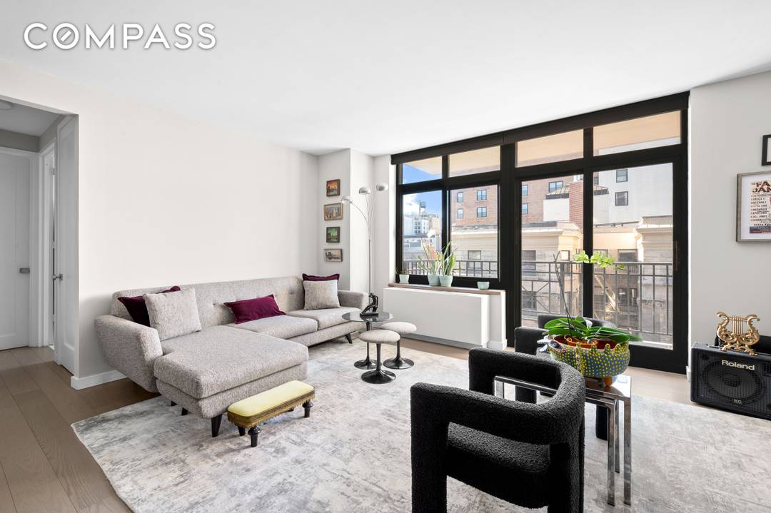 Gut renovated, move in ready 1 BR 1 BA with private balcony at 222 Riverside Drive a premier full service Upper West Side condominium directly across from Riverside Park.