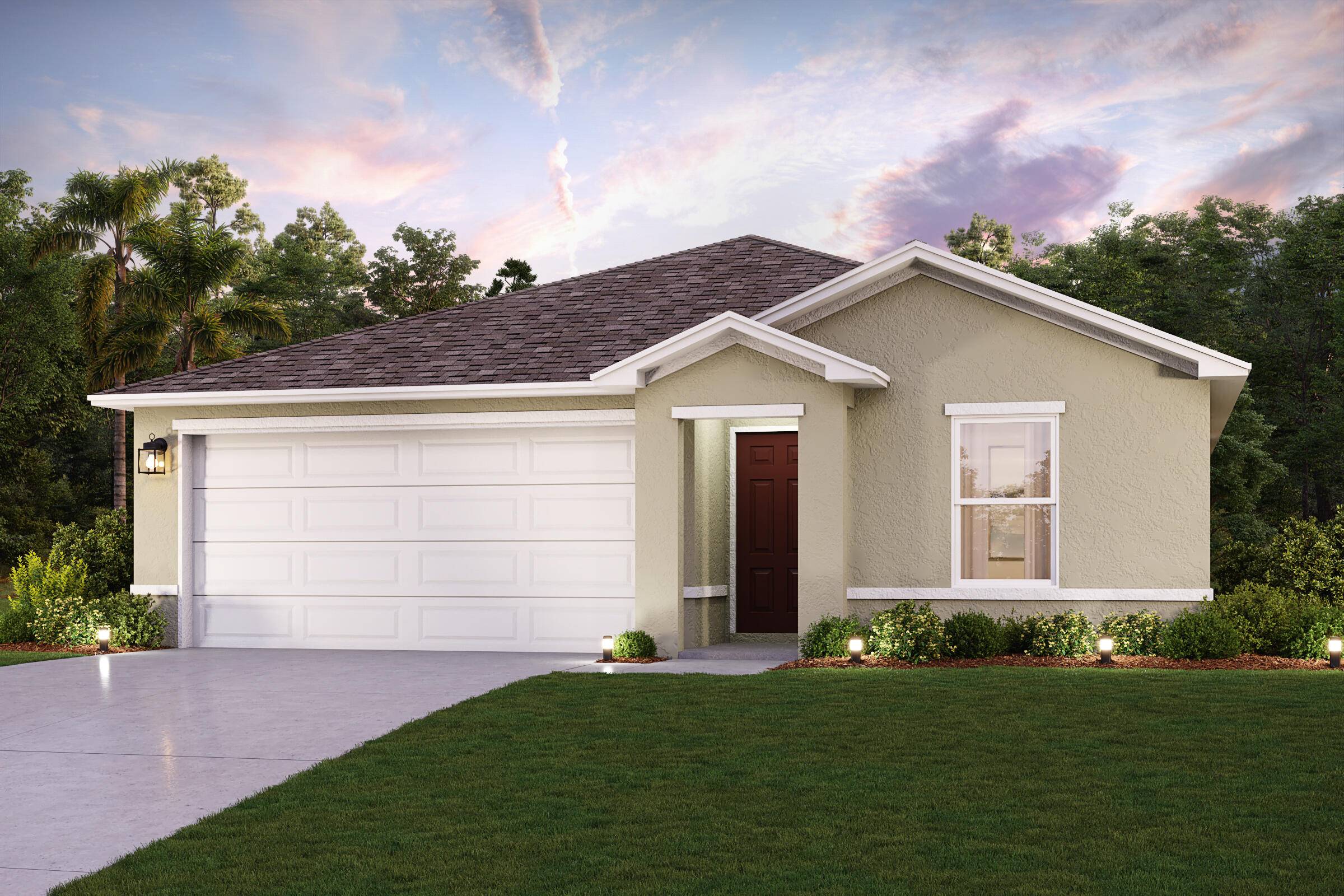 Unveil a world of comfort in Vero Lake Estates The Alton Plan offers a contemporary living experience with its open floor plan design and desirable features.