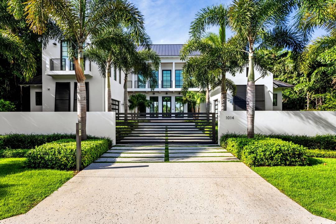 New furnished contemporary waterfront estate in East Delray Beach.