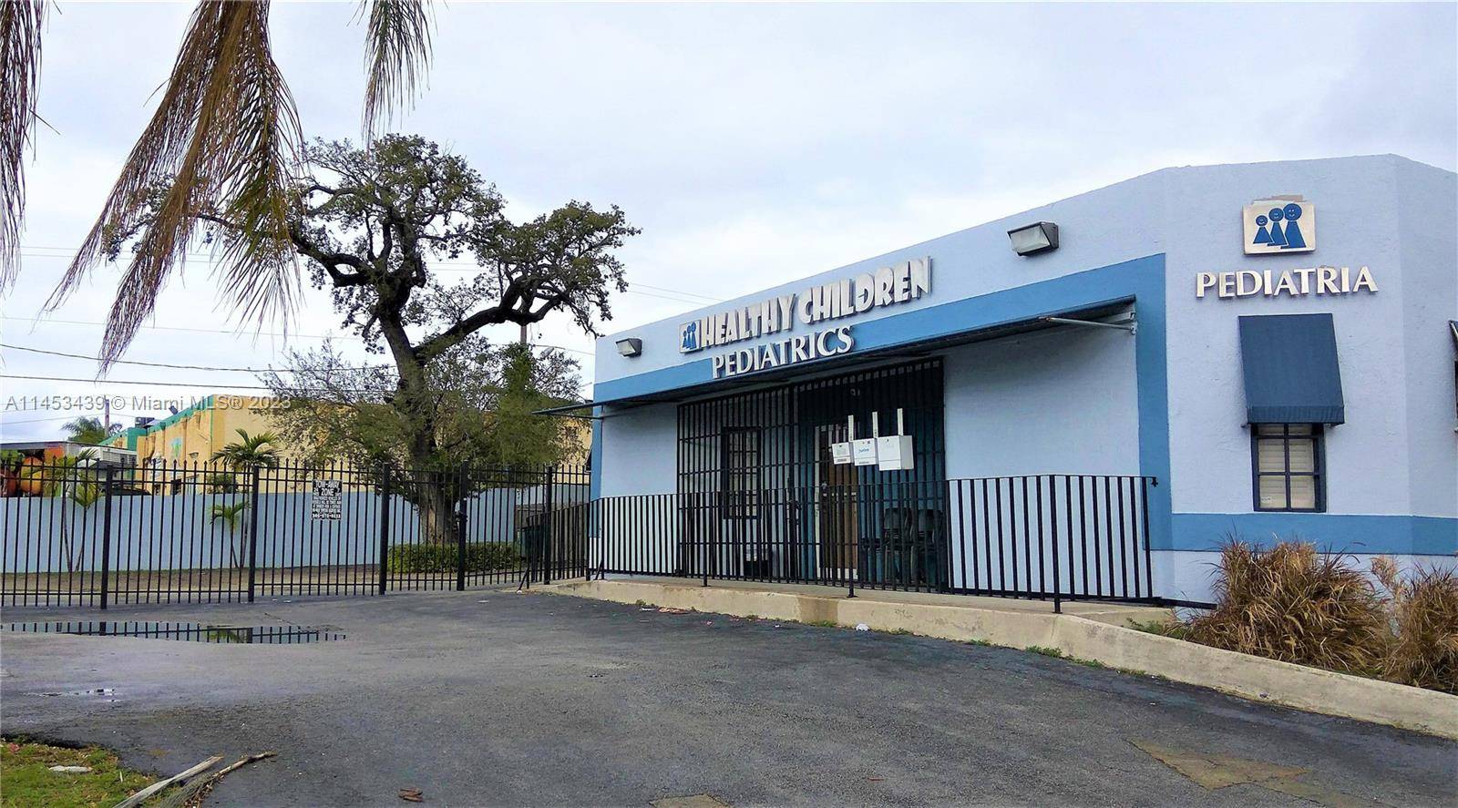 Corner Building operating as medical office.