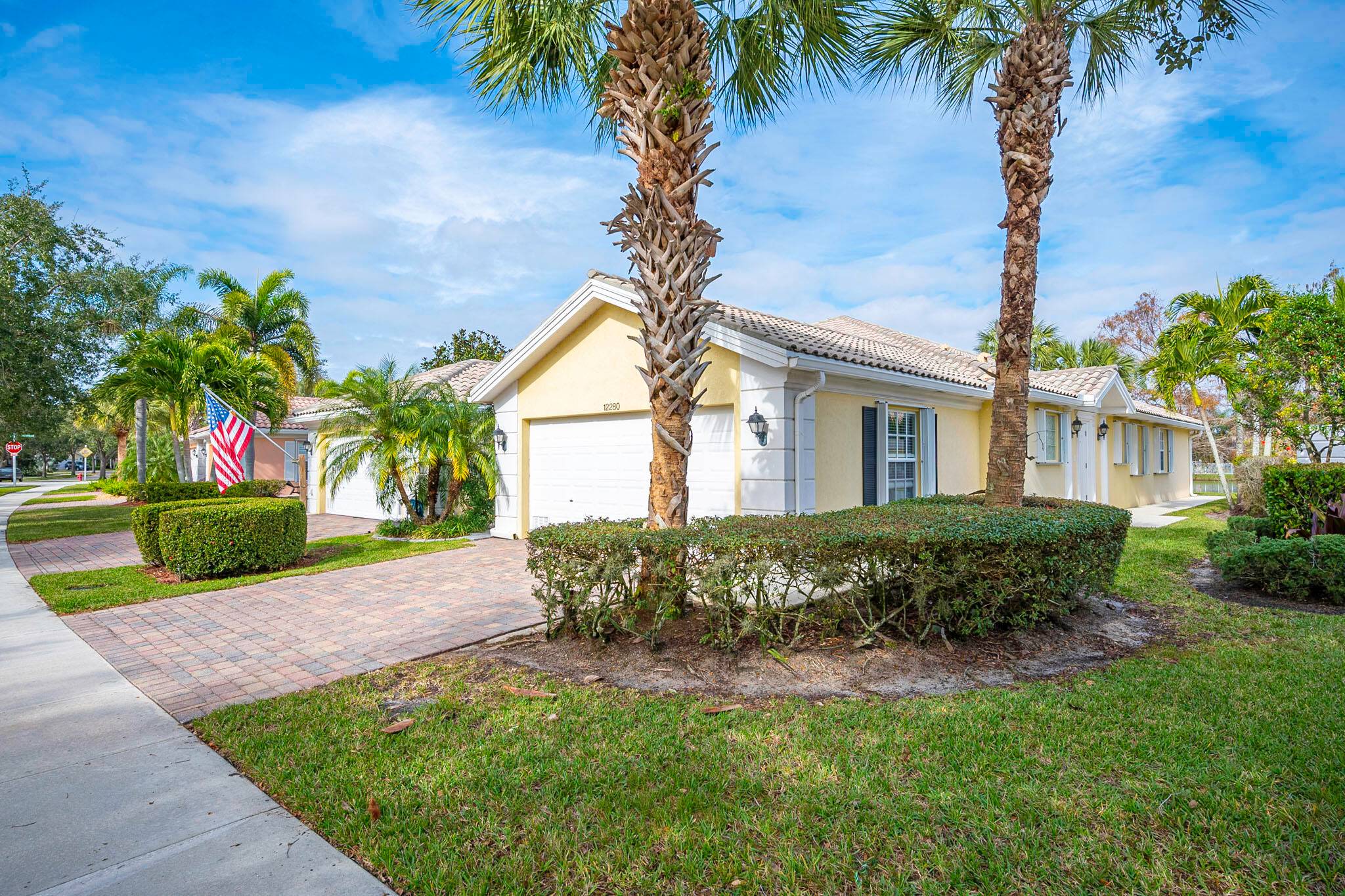 Welcome to this meticulously maintained villa, ideally located at the quiet end of a desirable all ages, gated community.