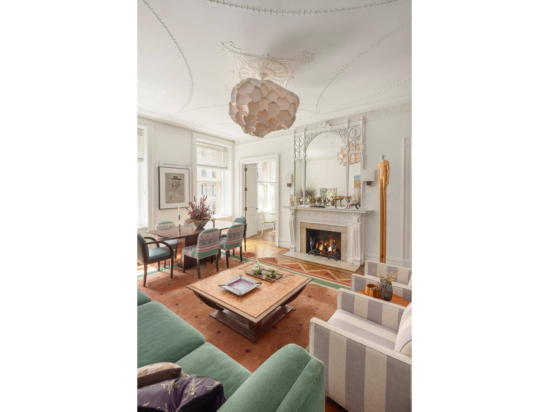 Residence 6KS at the renowned Apthorp is a meticulously renovated two bedroom home that integrates the finest contemporary finishes with the original details distinctive to the building.