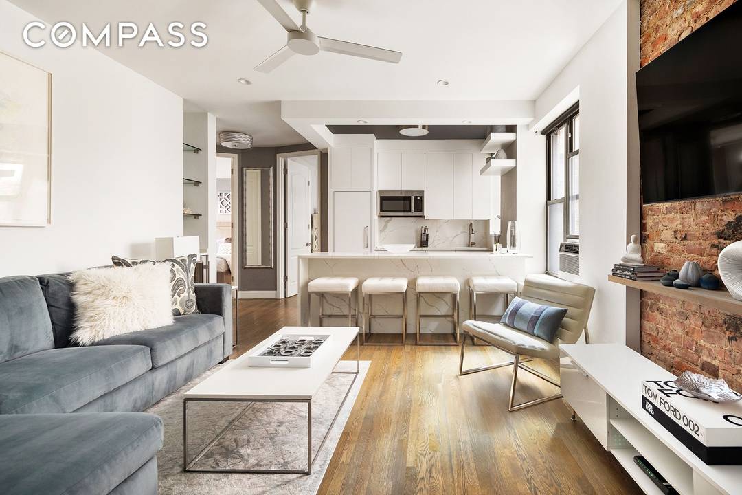 Two Bedroom Perfection in the Heart of the West Village This beautifully renovated two bedroom, one bath home offers an exceptional blend of space, light, and pre war charm in ...